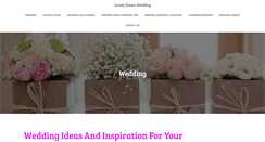 Desktop Screenshot of lovelydreamwedding.com