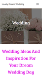 Mobile Screenshot of lovelydreamwedding.com