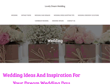 Tablet Screenshot of lovelydreamwedding.com